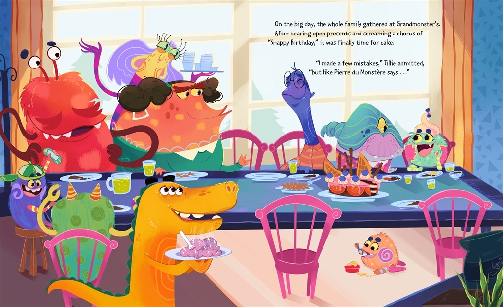 Barnes &amp; Noble is having a 25% off s ale from Jan 25-27! Now's the perfect time to pick up MONSTER BAKER written by <a href="/llavoieauthor/">Laura Lavoie</a> and Illustrated by yours truly, Click the link in the tweet below. C: 

here a spoileeeer