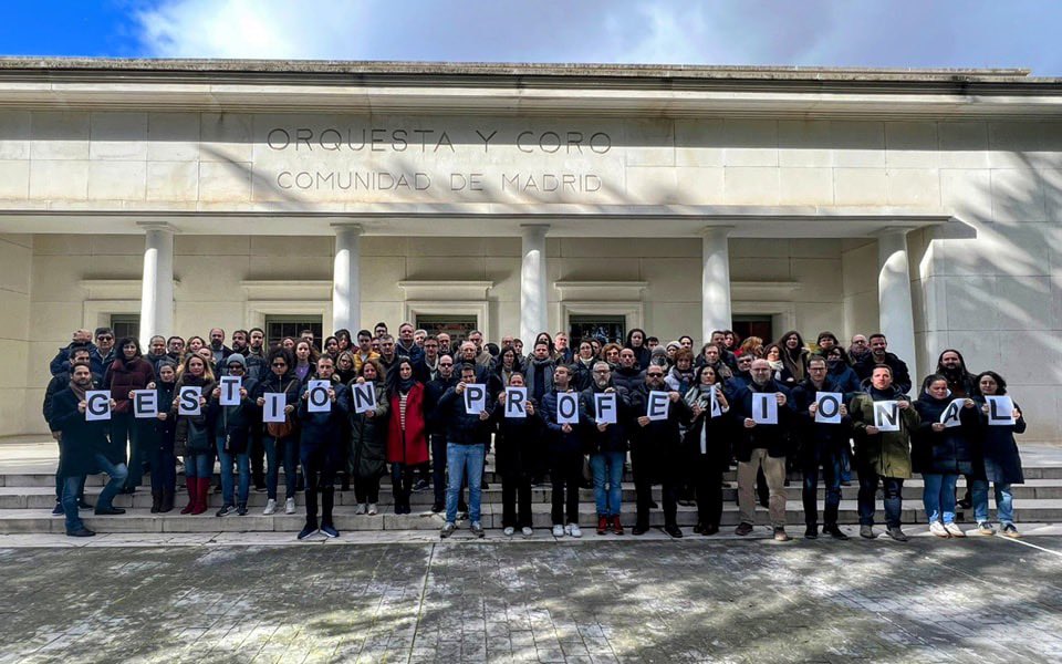 La ORCAM inicia movilizaciones en protesta por la mala gestión de la fundación. #SomoslaOrcam #LaOrcamPorUnaGestionProfesional <a href="/culturamadrid/">culturamadrid</a> <a href="/FundacionORCAM/">Fundación ORCAM</a> <a href="/ComunidadMadrid/">Comunidad de Madrid</a>