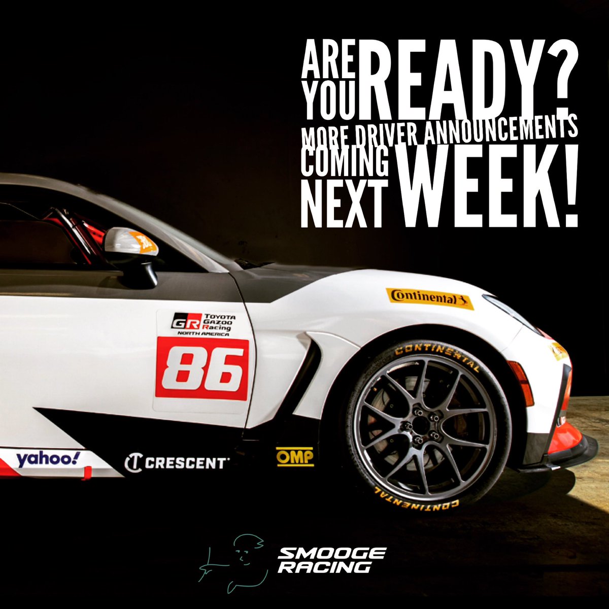 Are you ready?  We are.  Stay tuned. 
#smoogeracing #grcup #tgrna