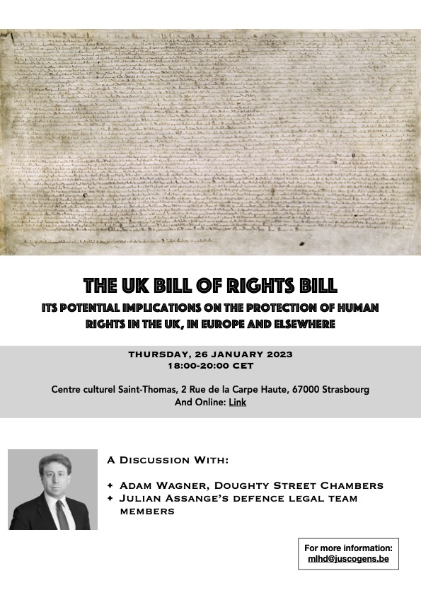 DolbecMarie's tweet photo. Tomorrow Strasbourg 6 pm. The UK Bill of Rights Bill: Its Implication on the Protection of Human Rights in the EU, through the Assange case. @AdamWagner1  @Stella_Assange @PieterOmtzigt @deepa_driver @antoinevey @niamhquille @TristanWibault https://t.co/XVmRvf8yh5 https://t.co/mxNQB8e5lx