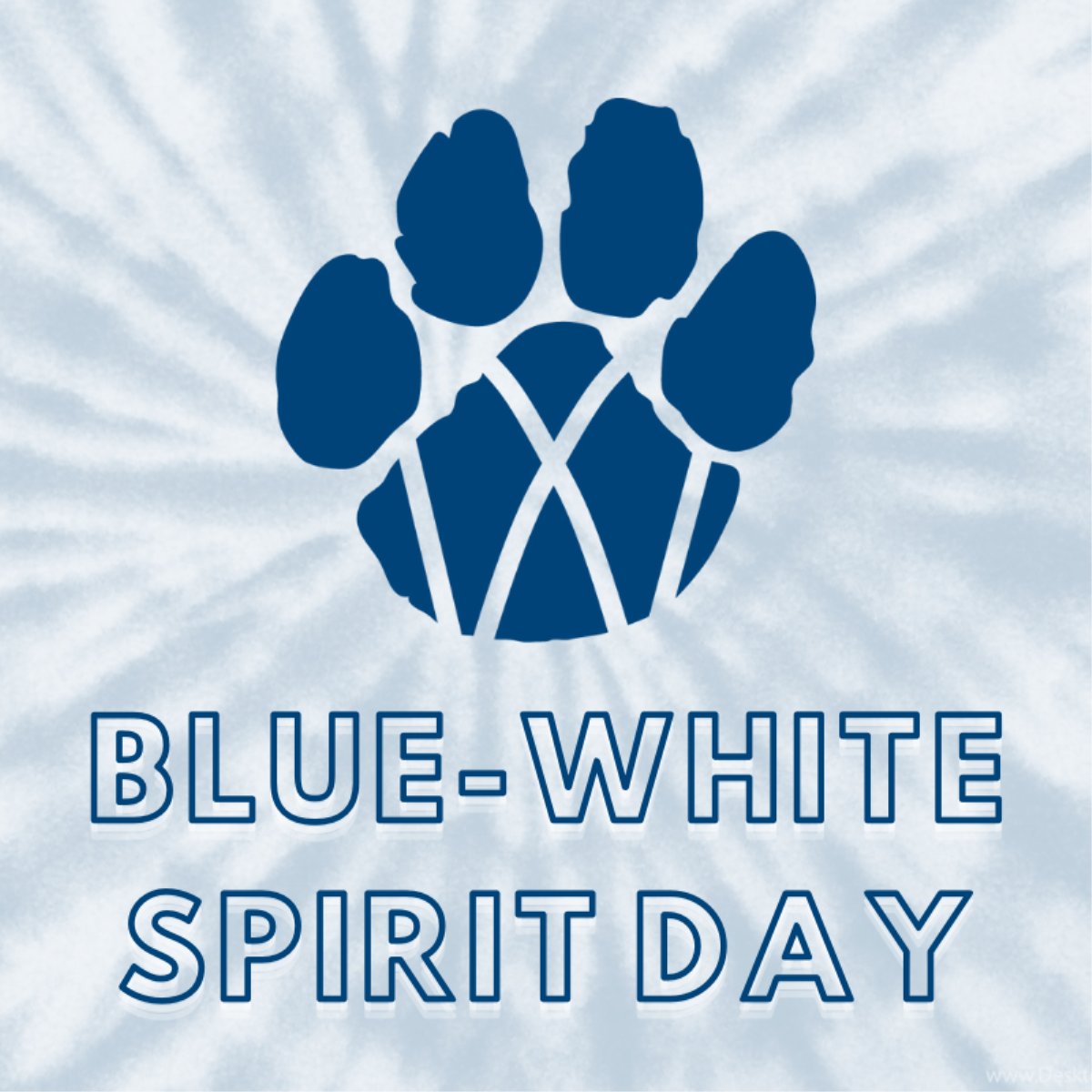 Today is Spirit Day! Wear blue and white!