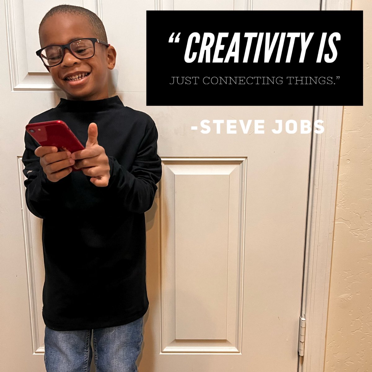 GeneinLetford's tweet photo. “Here comes Steve Jobs,” my husband said to me as my son came walking out in this school outfit.
😂 I hope it puts a smile on your face like it did mine.
Stay creative today.💎
#interculturalCreativity #NeuroSomaticCreativity https://t.co/KvAzVq8n66