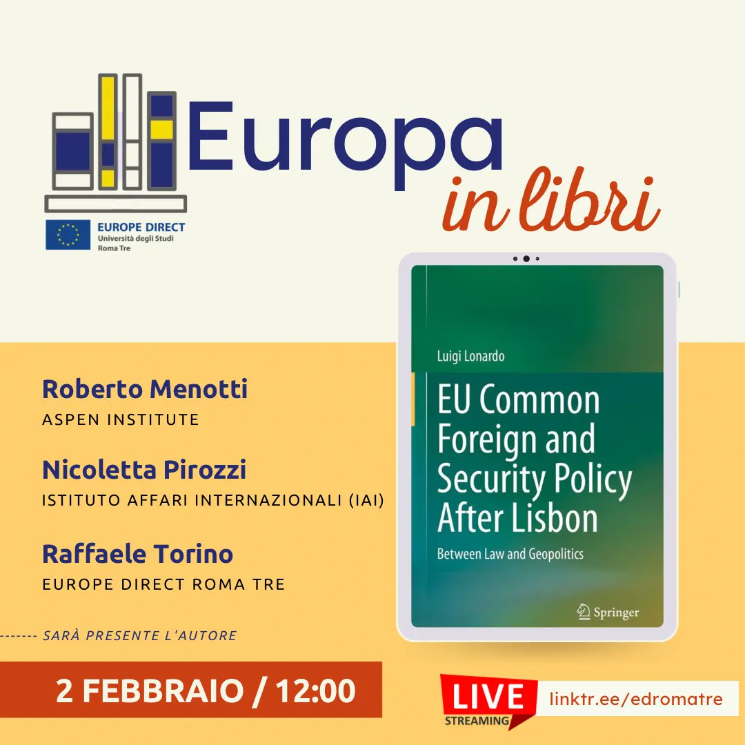 🇪🇺 📚 Un nuovo appuntamento con #Europainlibri! Seguite la diretta sulla nostra pagina web e intervenite in diretta! ℹ️ buff.ly/3JfTxhQ