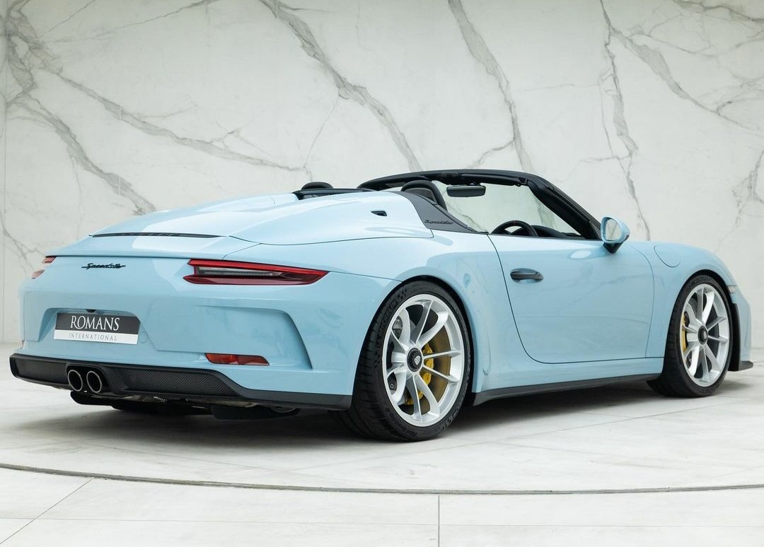 PorscheCIub's tweet photo. Paint-to-Sample Meissen Blue 991 Speedster https://t.co/87YwJZ5iHi