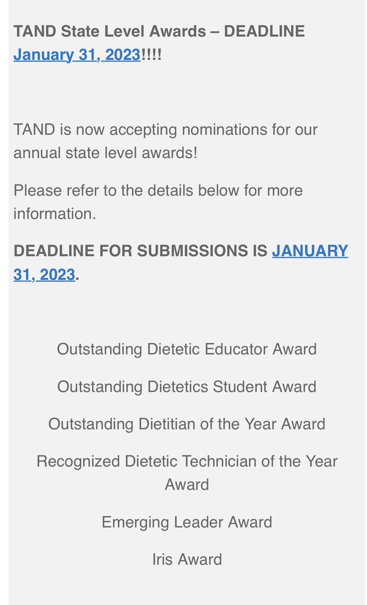 Nominate today!