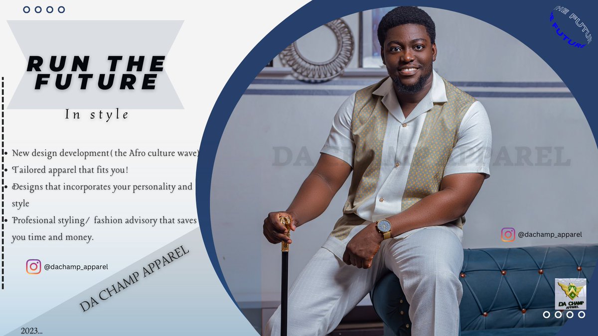 dachamp_apparel's tweet photo. “Fashion is a playground up until a certain age. But then you have to find your own signature and your own style.” — Nicolas Ghesquière
________________________________________
#dachamapparel #menswear #fashion #fashionstyle #Ghfashion #Ghana #invogue #menstyle #stye #Sarkodie https://t.co/VeQbheLQ8w