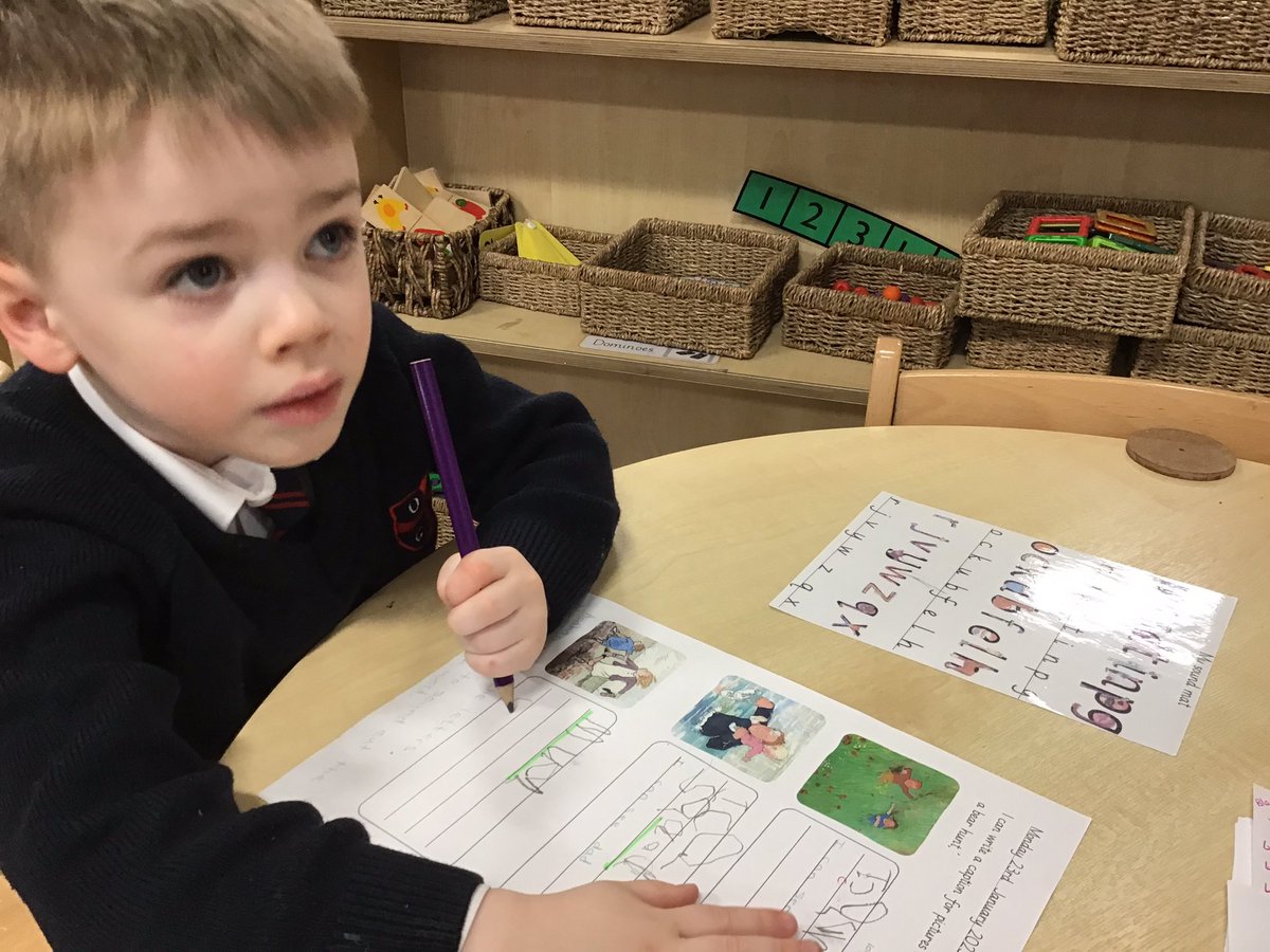 olgheyfs's tweet photo. The children have been writing captions for our story pictures. #OLGHenglish #OLGHEYFS #OLGHeyfs #writing #spelling #phonicsknowledge https://t.co/FJ5EulOoP4