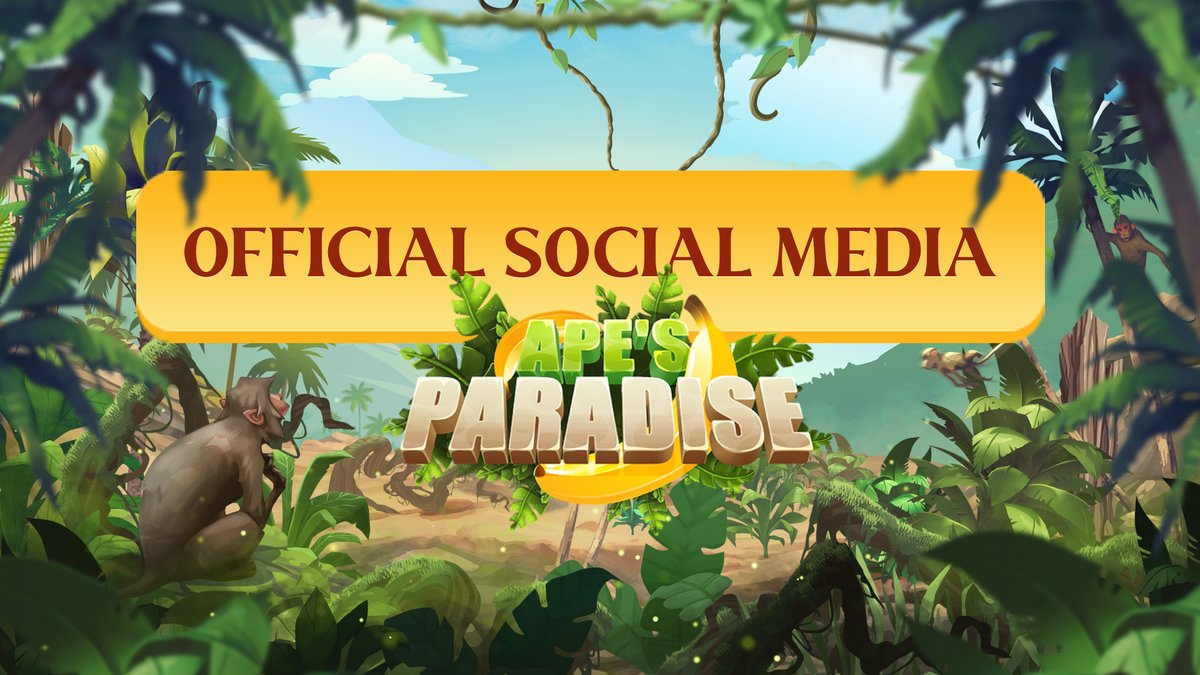 6 HOURS TO MINT APES!

Check out our official social media:

🌴 Twitter: x.com/ApesParadiseNFT
🍌 Telegram: t.me/apesparadiseof…
t.me/apesparadisegr…

MINT PAGE 🦧: apesparadise.com