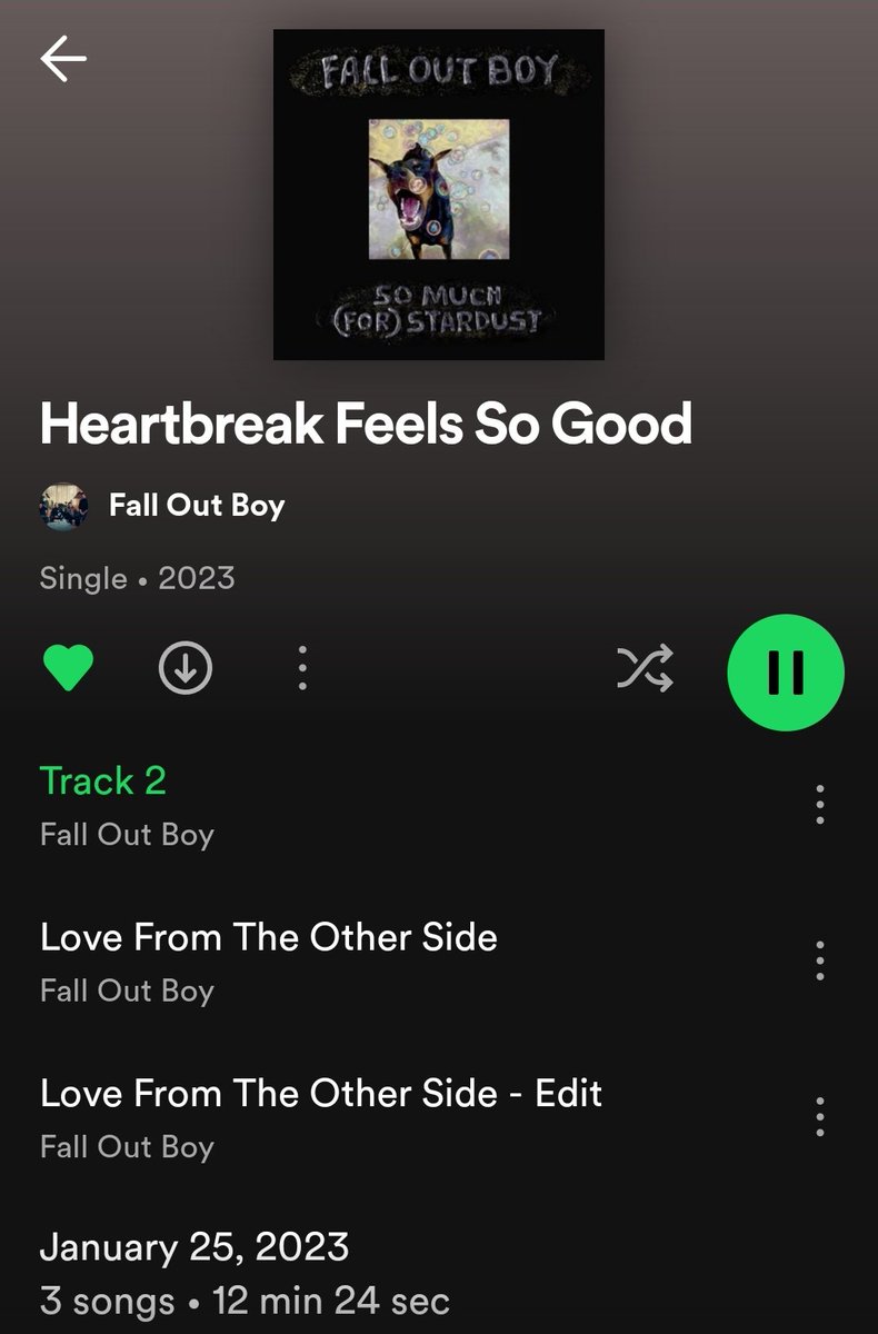 AbregoOfficial's tweet photo. @falloutboy is it supposed to say Track 2? 🤨 https://t.co/Ge6tA9Ef1G