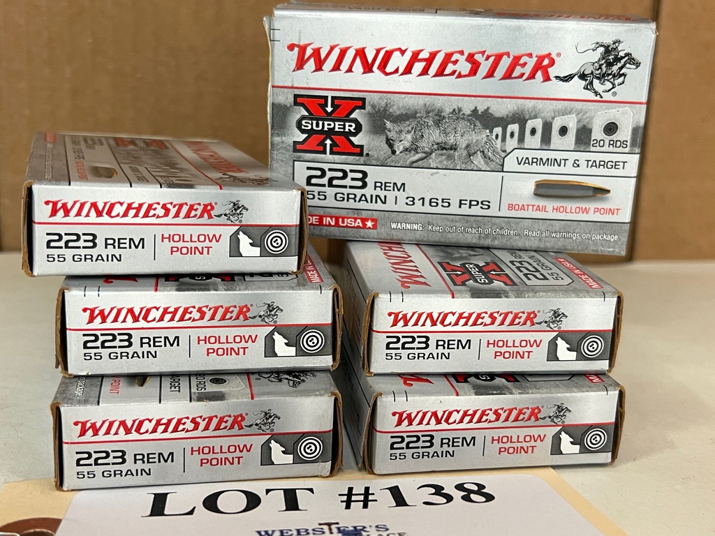 webstersauction's tweet photo. Winchester 223 Rem Hollow Point Ammo
#firearms #guns #rifle #freedom https://t.co/n1YXhip59u