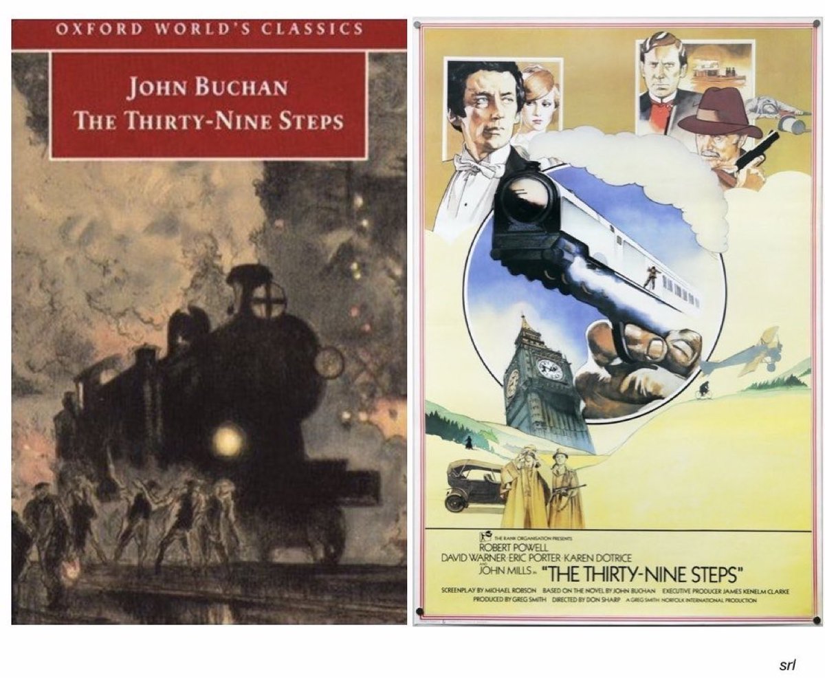 4:15pm TODAY on @Film4 

The 1978 film🎥 “The Thirty Nine Steps” directed by #DonSharp from a screenplay by #MichaelRobson

Based on #JohnBuchan’s 1915 novel📖 “The Thirty-Nine Steps”

🌟#RobertPowell #DavidWarner #KarenDotrice #JohnMills #MilesAnderson #TimothyWest