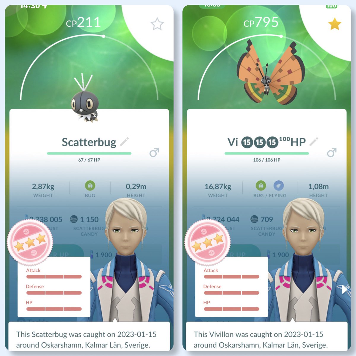 Carma80_ccr's tweet photo. Didn’t have a single hundo Vivillon butterfly… Now I Do 🥳✌🏼
Woop Woop 🙌🏼
#PoGO #TL50 #PoGoraiders #PokemonGoFriendsCodes #neednewfriends #activePoGoplayers #OpenersSendersPvPRaids https://t.co/WsEQ1ek3Gx