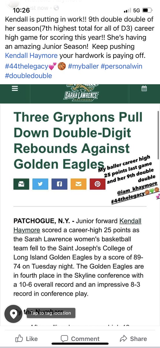 nhaymore's tweet photo. @iam_khaymore  so proud of you . Keep pushing and stay focused… you got this #44thelegacy💕🏀 https://t.co/l1Z5OqFamM