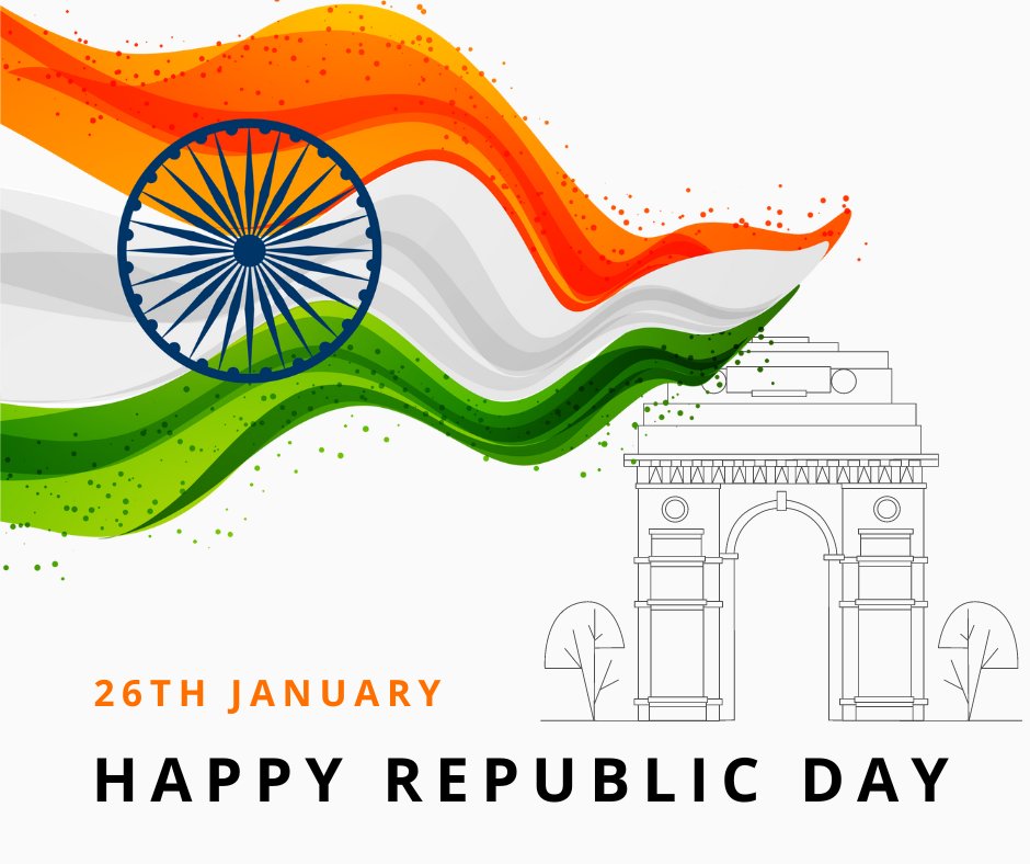 SourceSoftSol's tweet image. On this Republic Day, let’s promise that we will enrich and preserve our heritage and ethos.
Let’s salute our India on #RepublicDay.
#RepublicDay2023 #HappyRepublicDay #happyrepublicdayindia #happyrepublicday2023 #26january #sourcesoft