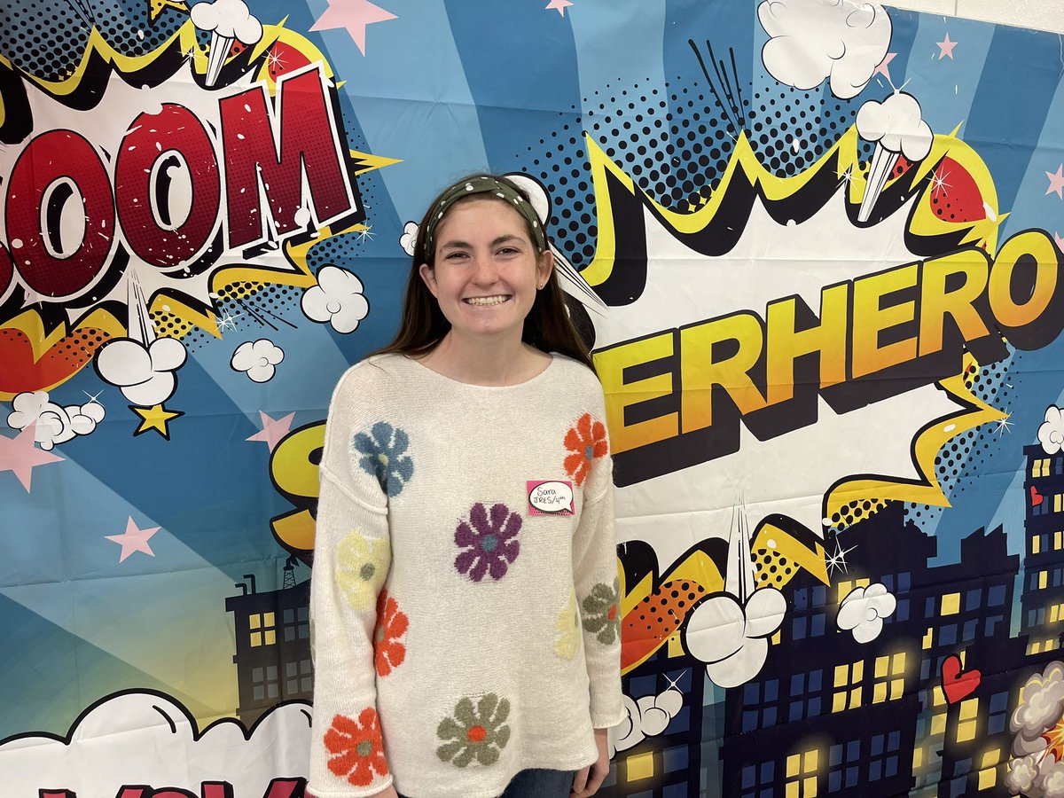 I always love hearing how teachers inspired our first-year teachers to join the profession! Thanks to our very own @DanaMacroberts <a href="/GFESWildcats/">Goodwin Frazier</a> for being a superhero and raising teachers! #comalpl <a href="/Ktbiggs00/">Katie Biggs, NBCT</a>