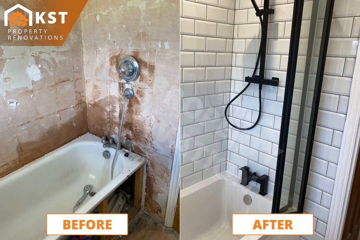 KSTPropertyReno's tweet photo. What do you think about this bathroom transformation in London?

We handle all aspects of bathroom installation and fitting.

#bathroomdesign #bathroomdecor #bathroomrenovation #bathroomtiles #bathroomrenovationlondon #londonbathroom #HouseRenovationLondon #buidingcompanylondon https://t.co/PKmmwbPD2m