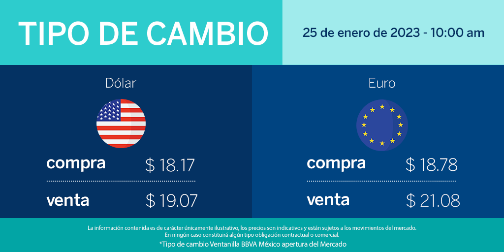 BBVA_Mex's tweet photo. Te compartimos el #TipoDeCambio en México. https://t.co/kGlBUmfHxW