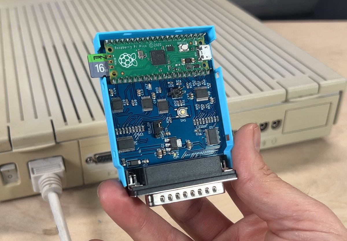 Do you love SCSI and vintage Macs? Well good news!

The NEW and improved BlueSCSI 2.0 has arrived!

Offers faster speeds, delicious new Pico-powered PCBs, and less battery bombs!*

🌐bluescsi.com/v2 🎉

*Not actually proven, always remove old batteries!

#BlueSCSI