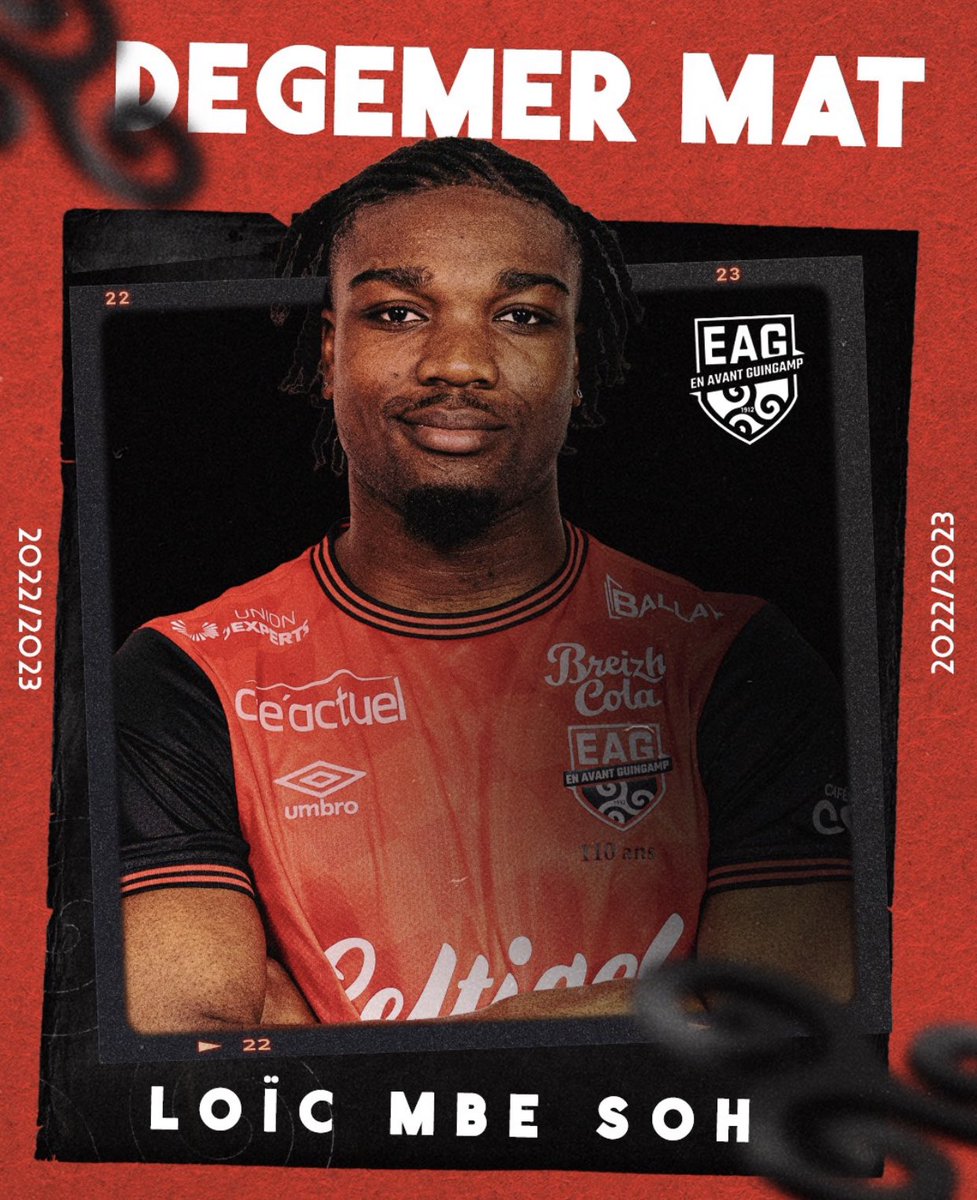 MondoCalcio_it's tweet photo. Loïc Mbe Soh, difensore francese classe 2001, è ufficialmente un nuovo calciatore del Guingamp. Arriva dal Nottingham Forest in prestito secco fino al termine della stagione. #Calciomercato #NottinghamForest #Guingamp #MbeSoh https://t.co/fwONgBmnMk