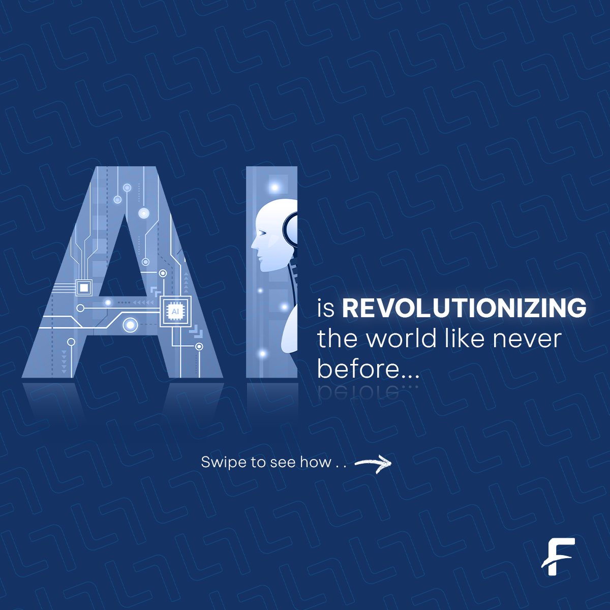 FcodeLabsLive's tweet photo. This is the decade that Artificial intelligence shows what it is truly capable of. With the exponential growth of AI and its applications, here’s a look into how it is revolutionizing the world as we know it. 
#fcodelabs #ai #artificialintelligence #machinelearning #tech https://t.co/m75JsFxIGI