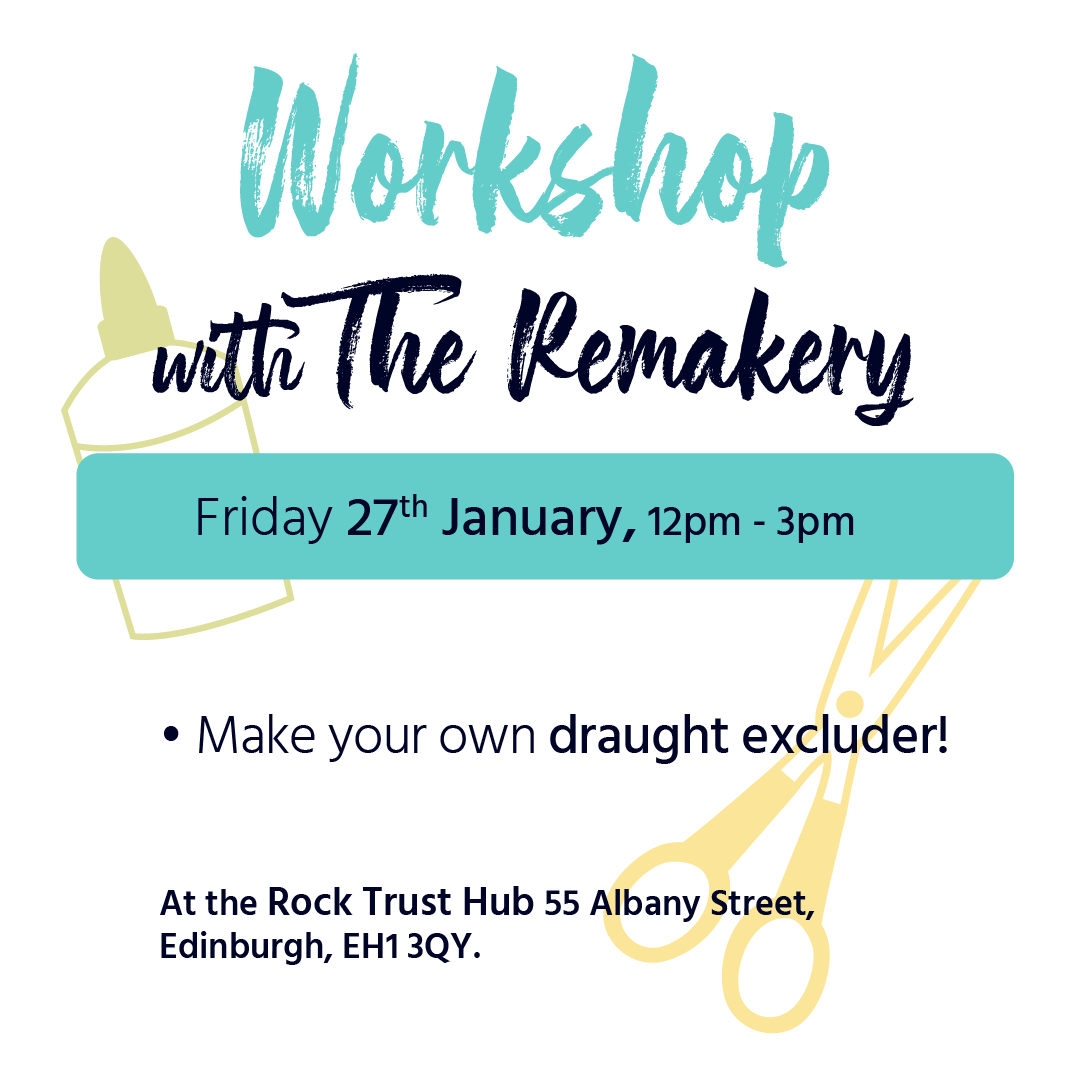 We welcome <a href="/EdinRemakery/">Edinburgh Remakery</a> to Rock Trust's Hub to show us how to make draught excluders!

This is an excellent opportunity for young people to keep their places warmer this winter and save money on bills.

#EndYouthHomelessness #CostOfLivingCrisis