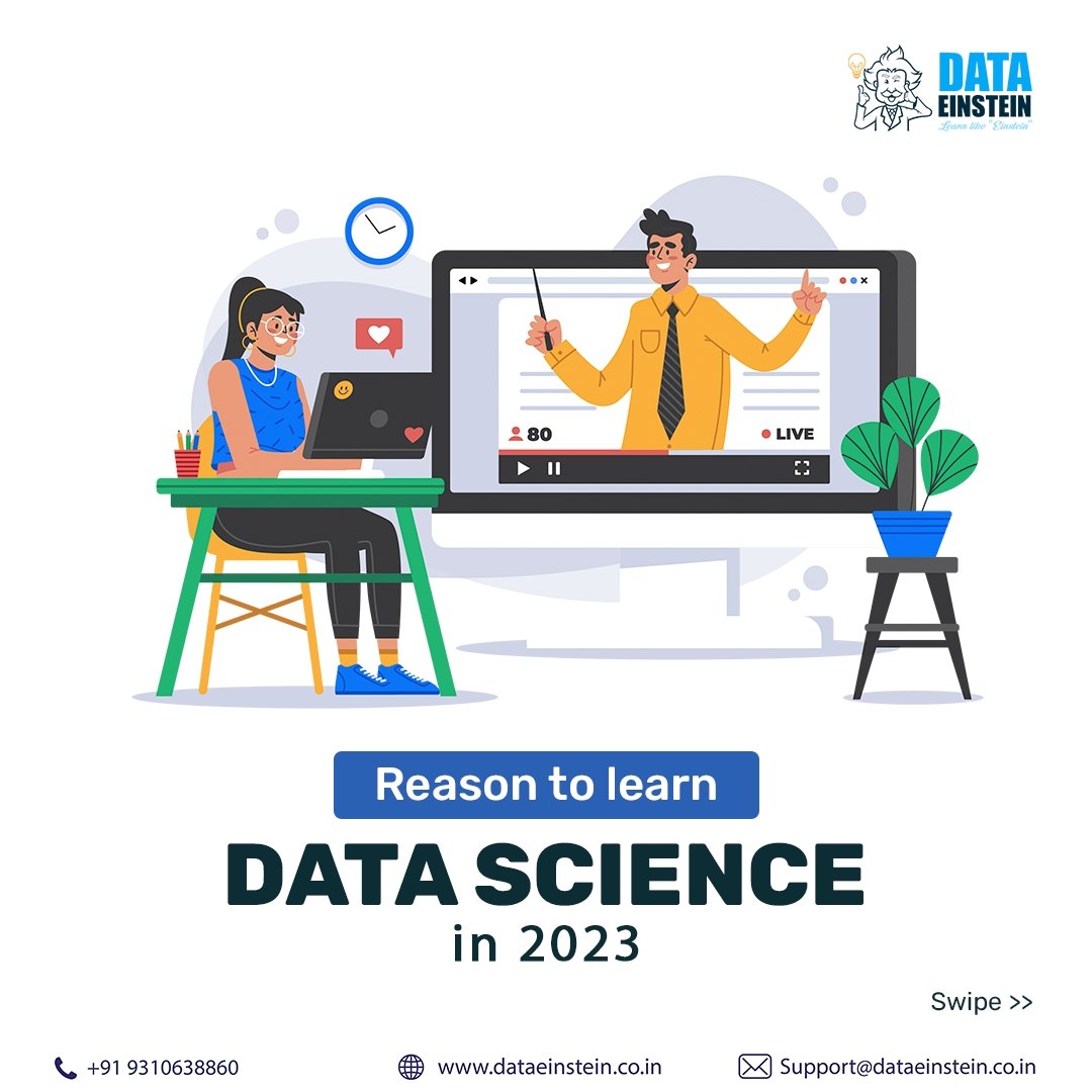 dataeinstein's tweet photo. Reasons to learn Data Science
Visit our website : https://t.co/YXOmfHctU5
Apply Now!!
#datascience #datasciencejobs #datasciencetraining #datascienceeducation #course #datasciences #datasciencememes #ai #python #machinelearning #dataeinstein #instapost #facebook #likedin https://t.co/JMVrH29PeA