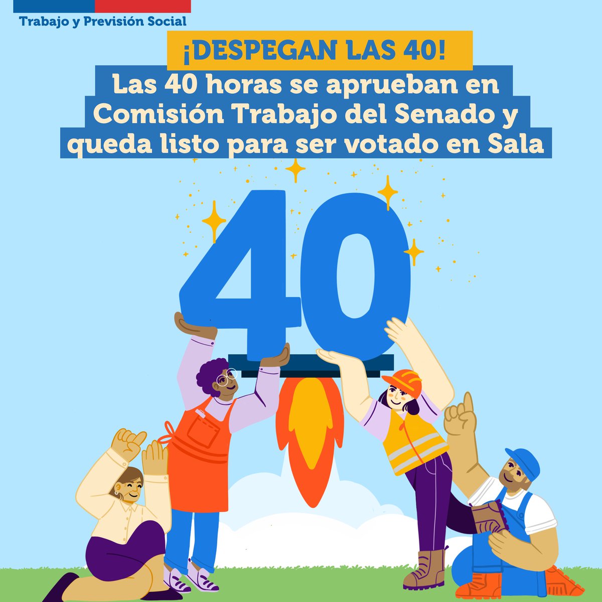 ✅Las #40Horas han sido aprobadas en su totalidad de indicaciones en la Comisión de Trabajo del <a href="/Senado_Chile/">Senado Chile</a>. 

✅Después de 5 años de presentado el PdL, con el apoyo del Ejecutivo y concordado con todos los sectores políticos, ahora #40Horas pasará a votación en Sala del Senado
