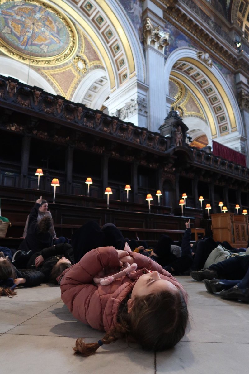 NewtonPrepSch's tweet photo. The best way to admire the glorious ceilings of @StPaulsLondon? Lying down, of course! π #NewtonYear3 pupils explored the Cathedral's art and artefacts, and made a thrilling climb up 528 spiral steps for some unforgettable views across London! π
#NewtonLearning #NewtonRS https://t.co/rVhWF3PC6u