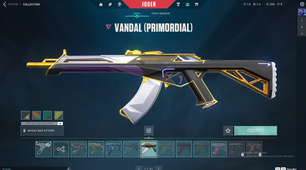 Nextiiz_'s tweet photo. Vend compte valo elo Gold 2 actuelement unranked 

Skin Vandal : ion , rgx , prime , gaia , reaver
Skin Phamtom : oni , prime , ion 
Couteau : karambit ion , reaver , eppee royal ... https://t.co/hrzphs4SM8