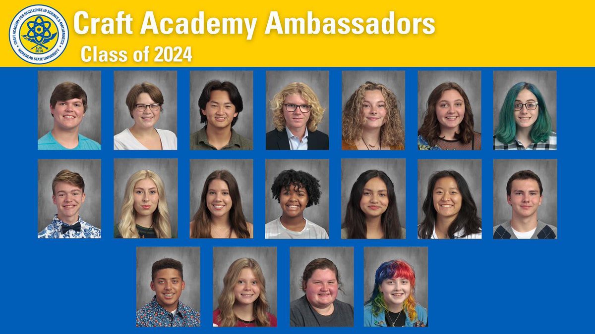 craftacademymsu's tweet photo. Congratulations to our new Craft Academy Ambassadors! 🦅
#craftacademymsu #moreheadstate #soarhigher https://t.co/wdkScfZCCe