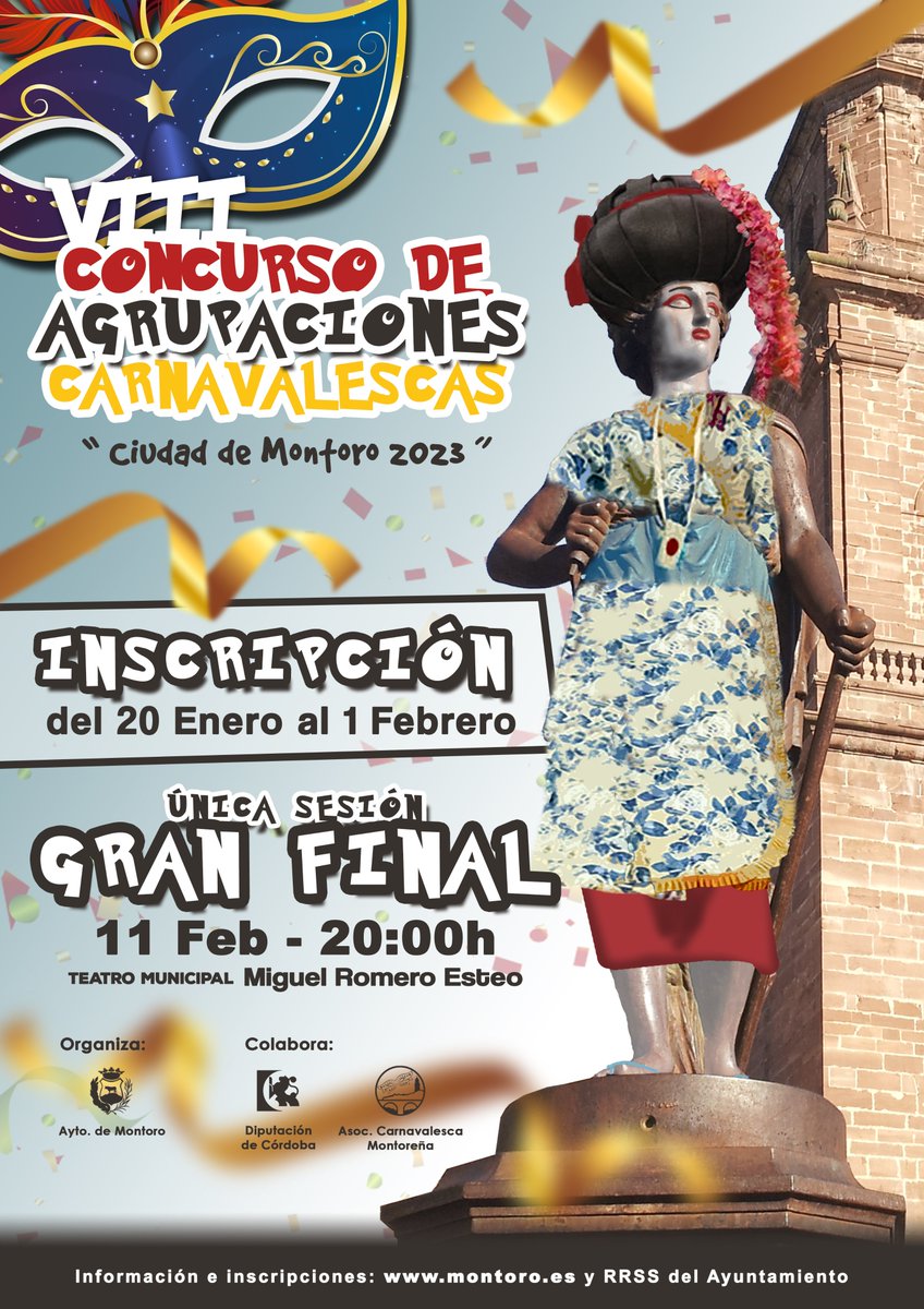 Desde aquí os invitamos a participar en el #CACmontoro2023. Plazo inscripción hasta el 1 Febrero. Gran final: 11 Febrero.
Toda la info: montoro.es𝗩𝗜𝗜𝗜-𝗖𝗢𝗡𝗖𝗨𝗥𝗦𝗢-𝗗𝗘-𝗔𝗚/