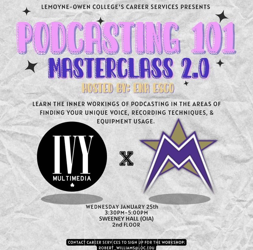 I’m so glad to be back at @LOC_Magicians today with another Masterclass. Today my students will be recording a podcast episode in addition to finalizing cover art and social media strategy.

#lemoyneowencollege #hbcu #podcasting #multimedia #masterclass #ivymultimedia