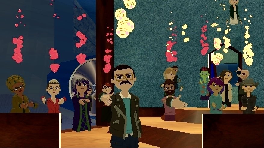 At Saturday's It's Shark Time, amidst the impending #Altpocalypse - VRDub38, Lori Decker, Mardalswar and Mr. Dime gathered for a fun diversion from the end times. Mardalswar survived to donate his prize to Mr. Dime. Come join in the laughs tonight at 6:30 PM EST!
#VR