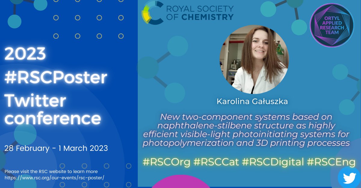 Hi everyone! ❤️
I'm excited to inform you all 📢, that I've already registered for the upcoming #RSCPosters conference organized by @RoySocChem🧫🧪. Don't wait and register today! It's worth it!💪 #OrtylPhotoLab #RSCPoster #RSCPosterPitch #RSCPosterLive @JoannaOrtyl