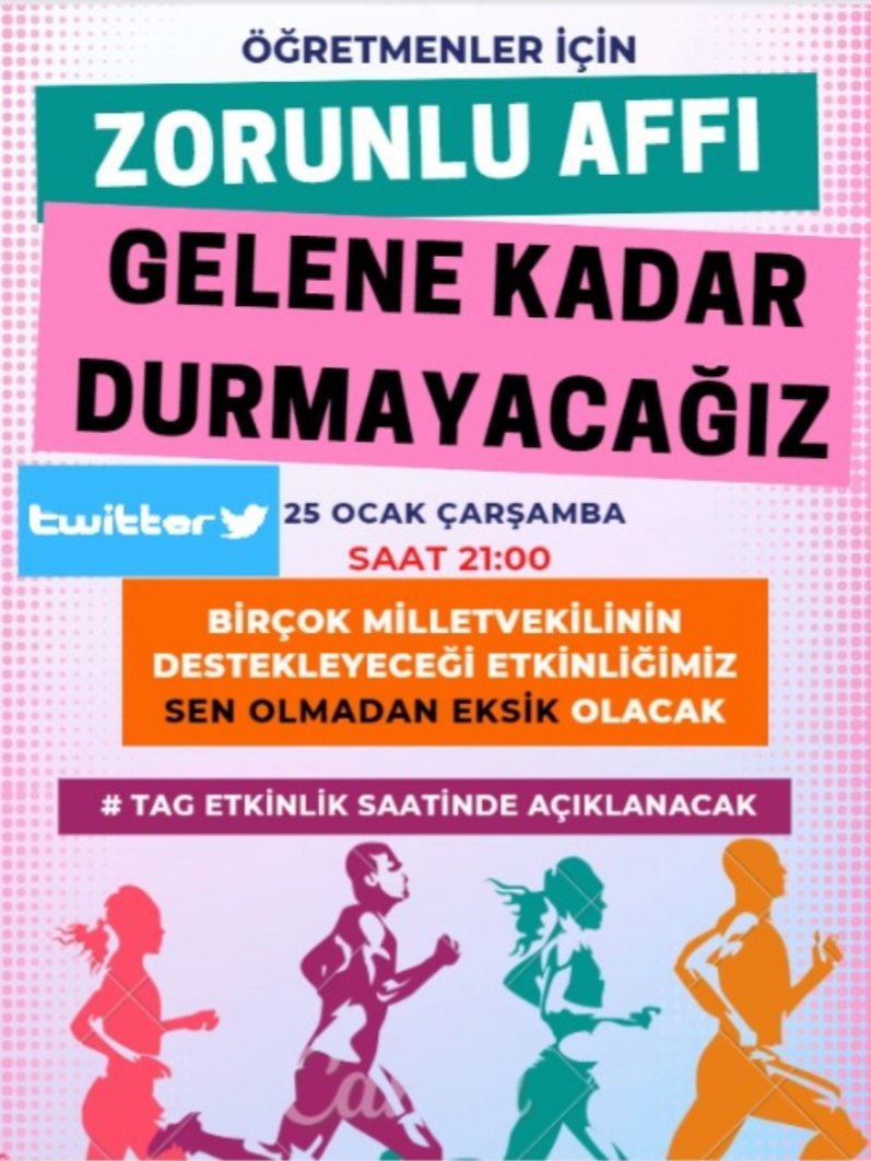 Her şeye af var zorunlu hizmete af yok, şaka değil 5000 gün olacak neredeyse...
#Meb2023Af #ZorunluHizmetMuafiyeti #ZorunluHizmetMuafiyetineEVET