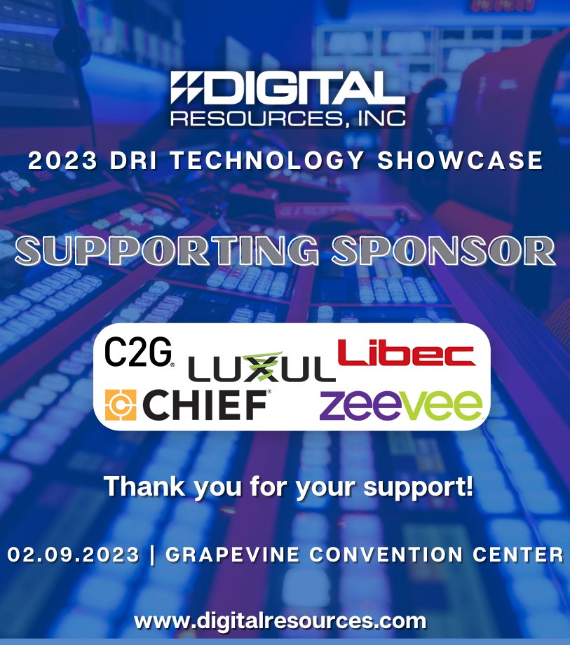 digiknowdri's tweet image. Introducing our 2023 DRI Technology Showcase Supporting Sponsorships! ⁠
⁠
We can&apos;t wait to see everyone at our Showcase at the Grapevine Convention Center on February 09, 2023

Register in the link in our bio!
⁠
#technologyshowcase #grapevinetx #grapevine