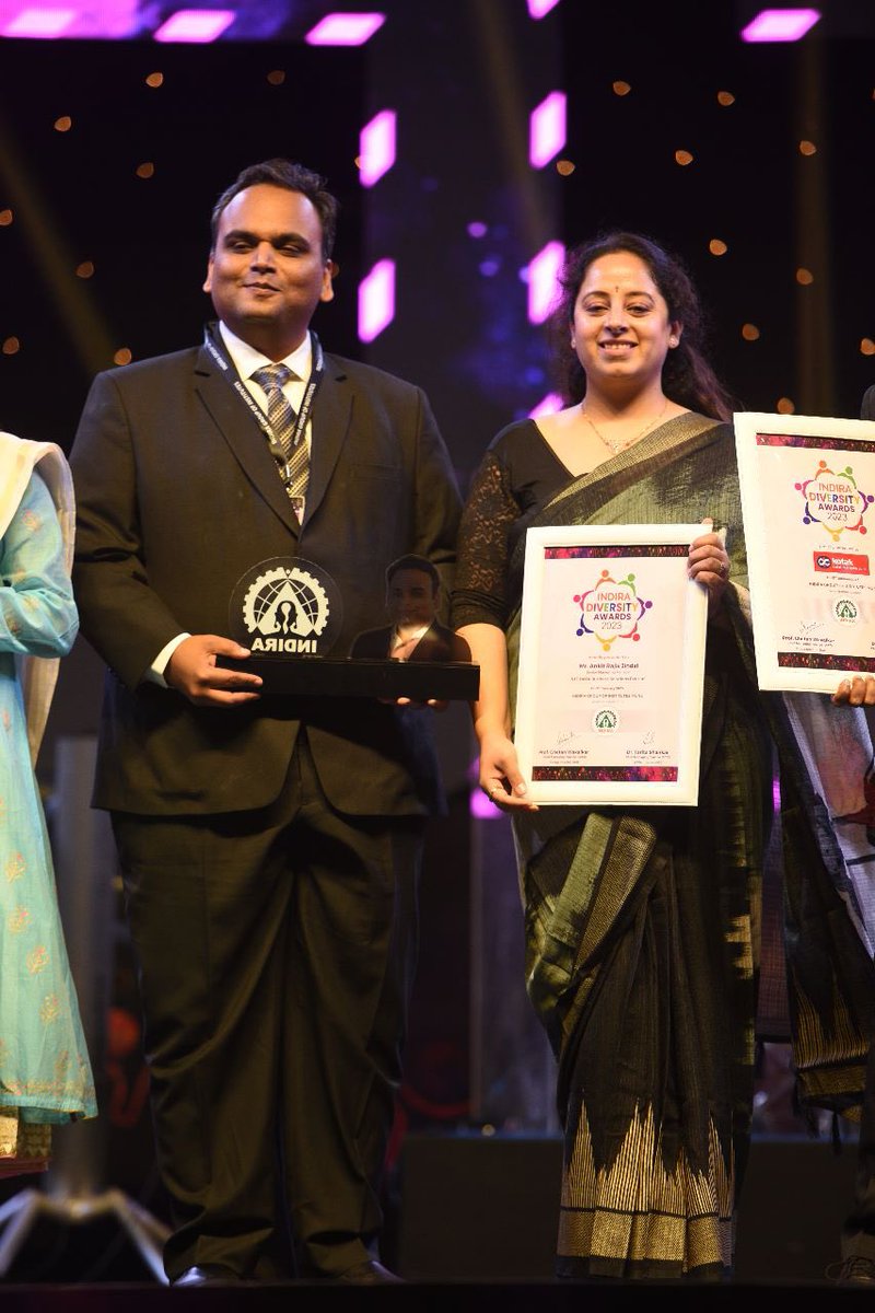 ankitjindal85's tweet image. Interacted with young minds at Indira University in Pune, saw a killer performance by BPraak, and received a diversity award