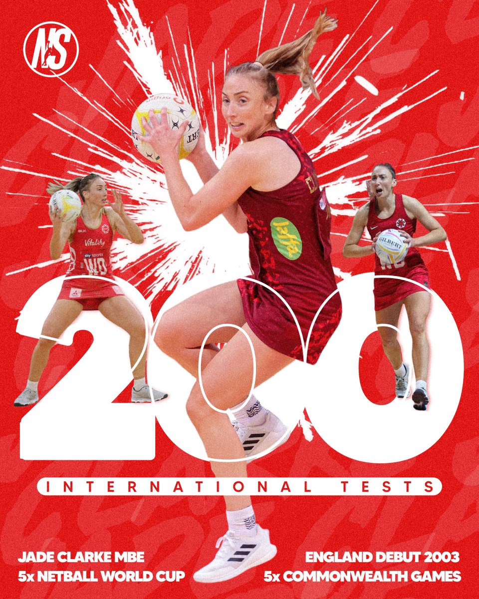 Congratulations, Jade Clarke. 🌹

The first netballer to play 200 Tests for the same country.

A feat that may never be repeated.

#JadeClarke200