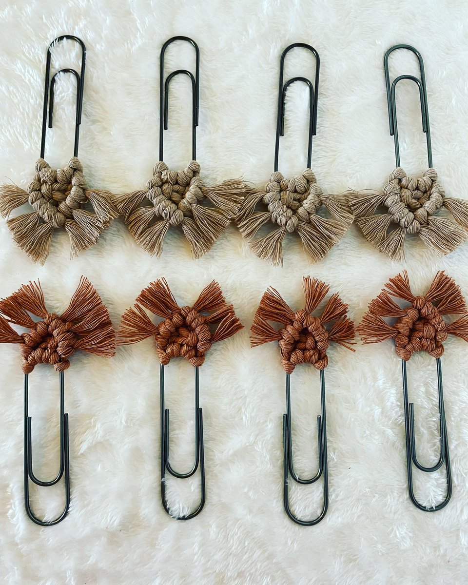 knotteddesignco's tweet photo. Macrame bookmarks ❤️ more colors coming to the shop soon! 
https://t.co/Ang0EVzQZd https://t.co/etXirYwEnc