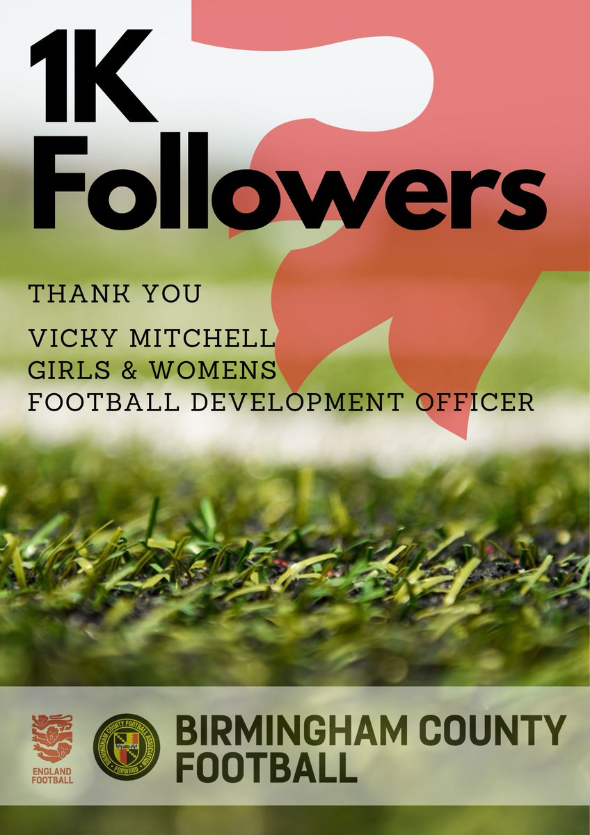 Awww, I cannot believe I have reached over 1K followers! 

THANK YOU  ‼

#TwitterFollowers #ThankYou #FootballDevelopment