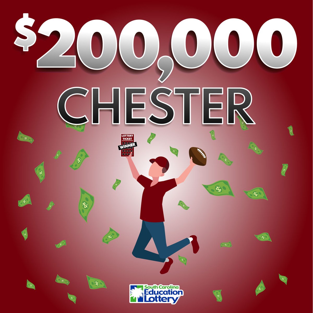 sclottery's tweet image. A former Carolina fan, might just give the Gamecocks another chance. He had the change of heart after winning $200,000 on the school’s $5 scratch-off. Story: bit.ly/3XsbXzW