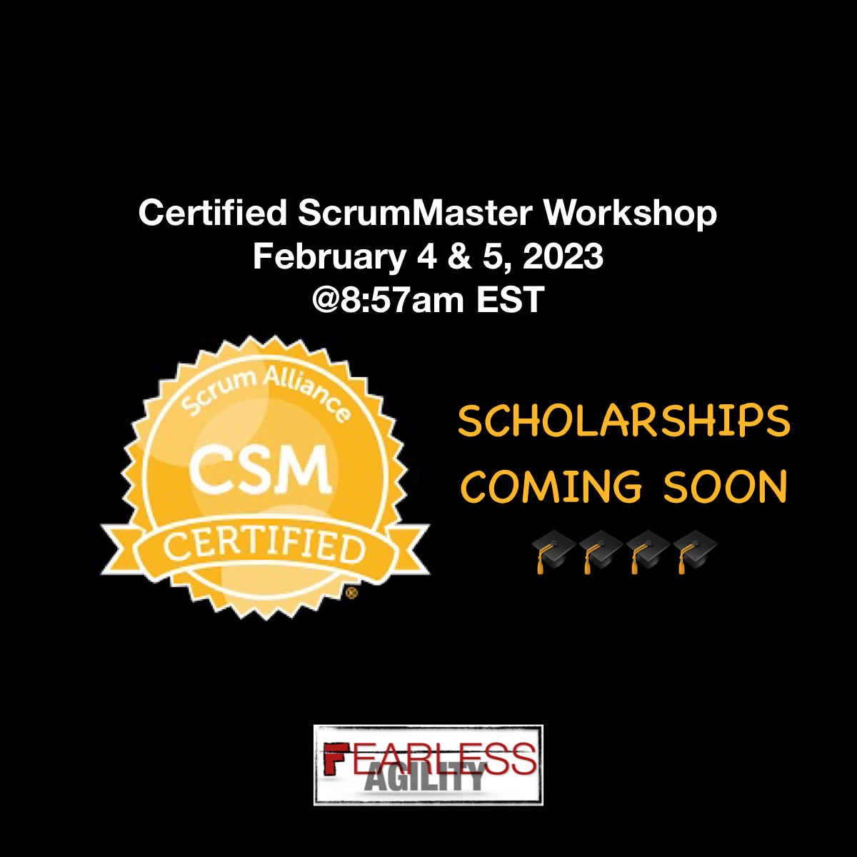 FearlessAgility's tweet photo. ⏰It is almost time⏰
🔁Please share🔁
https://t.co/HkyhbGBfNH
#WomenWhoCode #womenintech #blacktechtwitter #scrum #techtwitter #projectmanagement #tech #blackwomenintech #agile #business #innovation #change #management #software #jobs #training #csmtraining #Scholarship https://t.co/3qiMagXsw1
