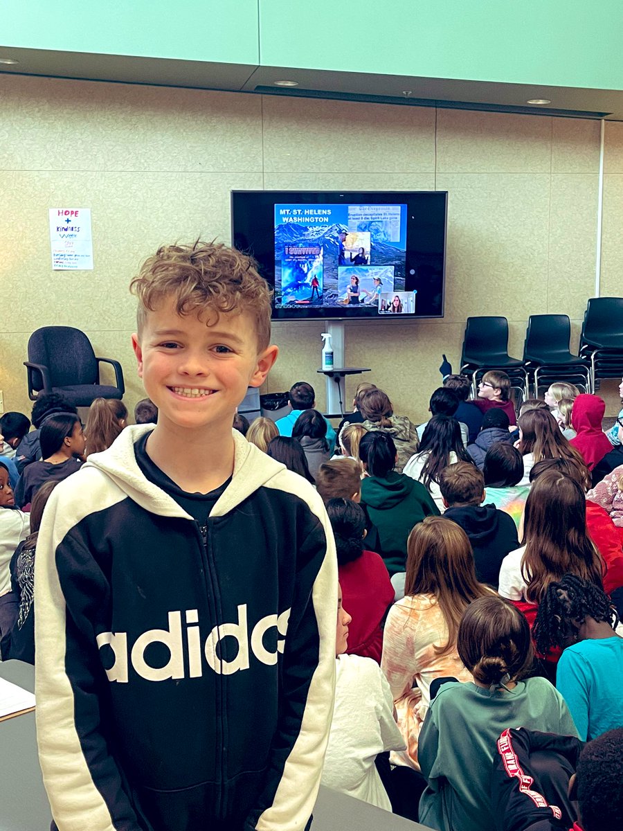MJBuckley4's tweet photo. 📚Our very own @bp_mustangs Griffin had a question chosen and answered in I Survived series author @laurenTarshis virtual author visit! @NKCSchools #AuthorVisits #GrowingWriters #nkcsd https://t.co/6iLcyrJEox