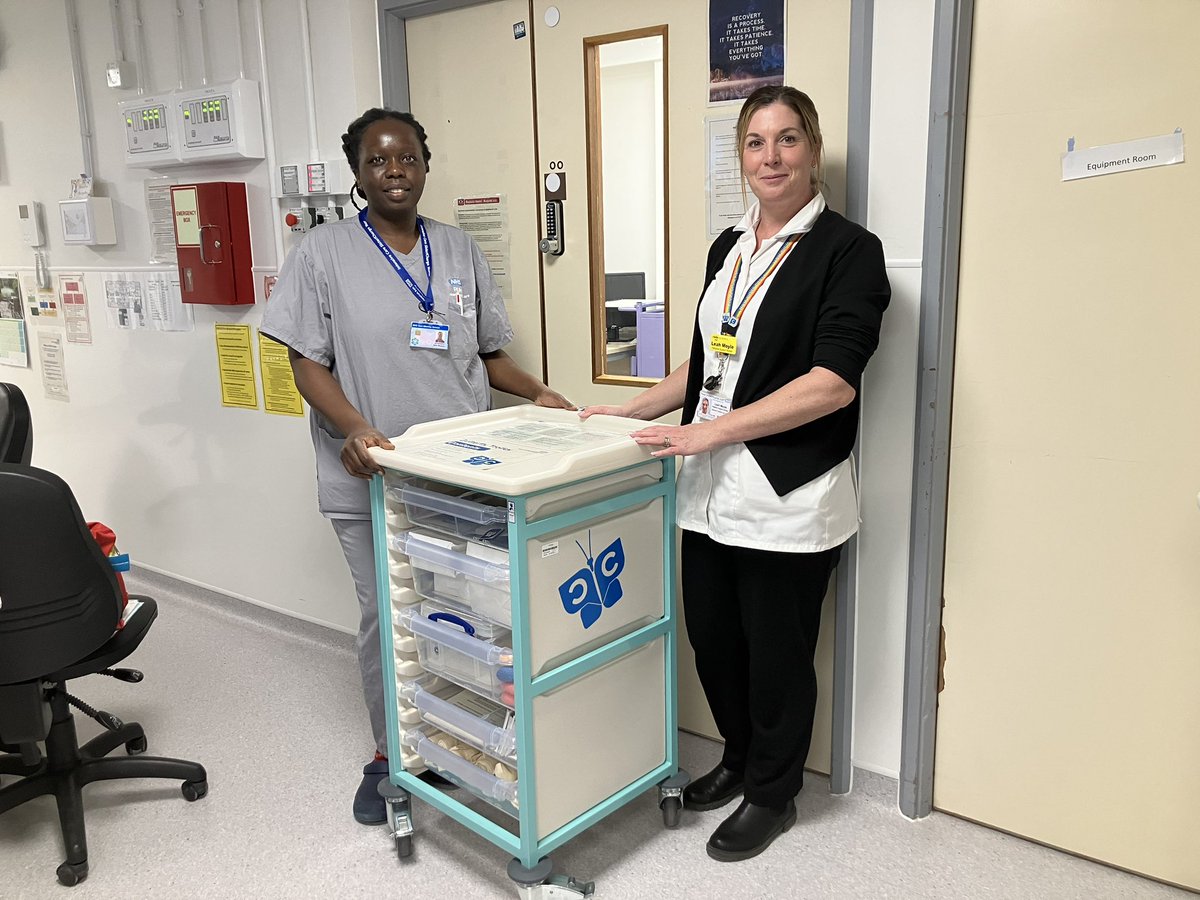 So amazing to deliver the first Butterfly Trolley to ICU 🦋 #MakingADifference #Compassion #EOLC #YouMatter @RUHBath @RUHCriticalCare @margijenkins @Antonialynch @SimonAn01336768 @TweetToOlivia @LidgettSarah1 @ruhxcharity