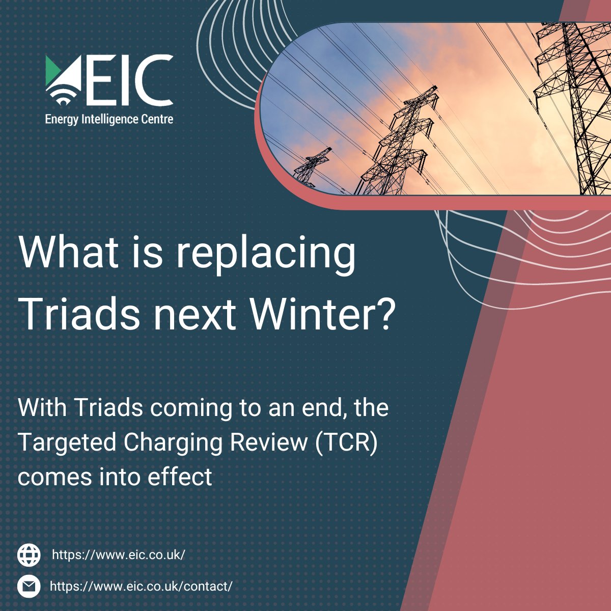 With the last season of Triads coming to an end, how will you be affected by the Targeted Charging Review (TCR)?

Read our TCR guide that helps businesses prepare for the further changes coming into effect in April 2023 - ed.gr/egi35

#energy #energyefficiency #eic