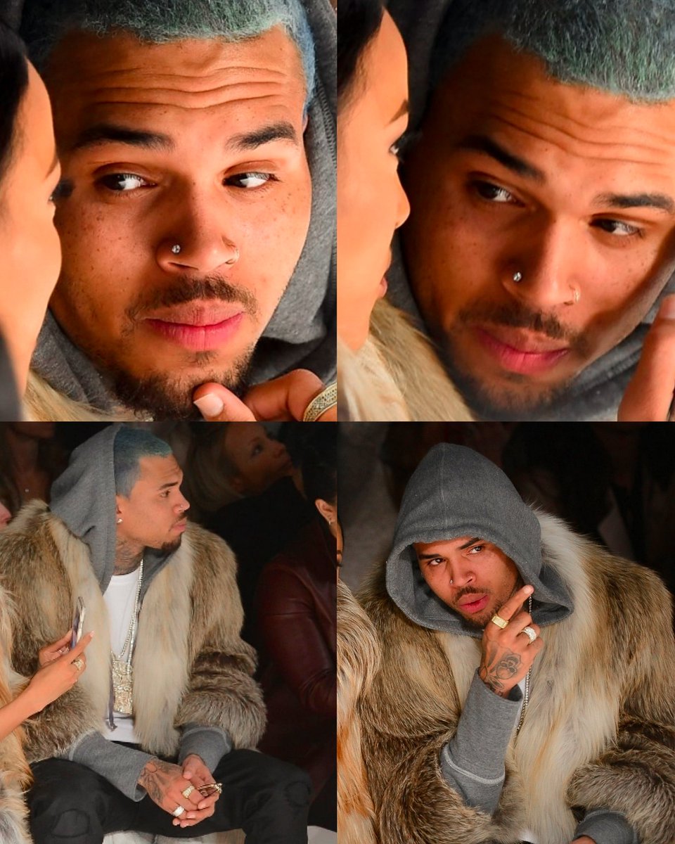 Chris Brown at a fashion show back in 2015.