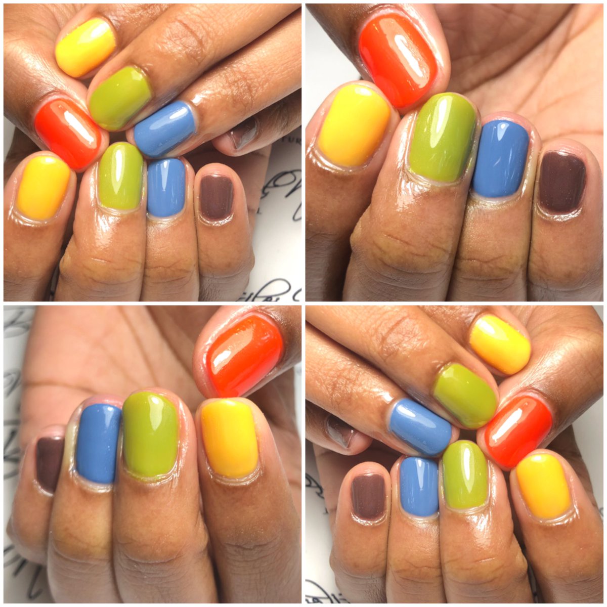 BNNails's tweet photo. BNNails of the Day! Gel polish hands! #winternails #colorfulnails #details https://t.co/YrGoFbNfOP