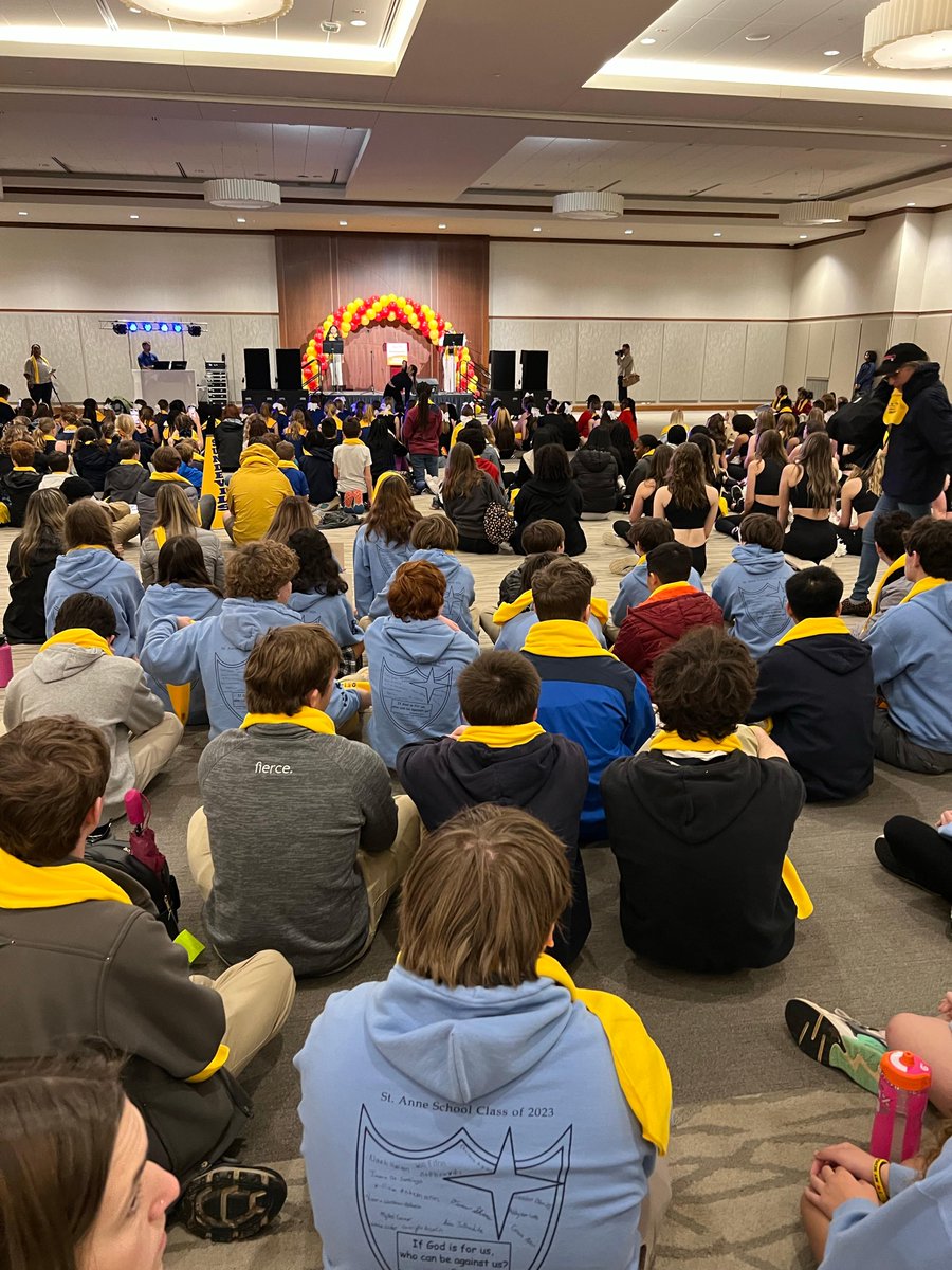 stannerockhill's tweet photo. As part of National School Choice Week 2023, our 8th grade and 12th grade students traveled to Columbia this morning to participate in the School Choice Rally! #wearestanne #stannestrong @DioceseChas @the_miscellany https://t.co/lGdXgvM1CO