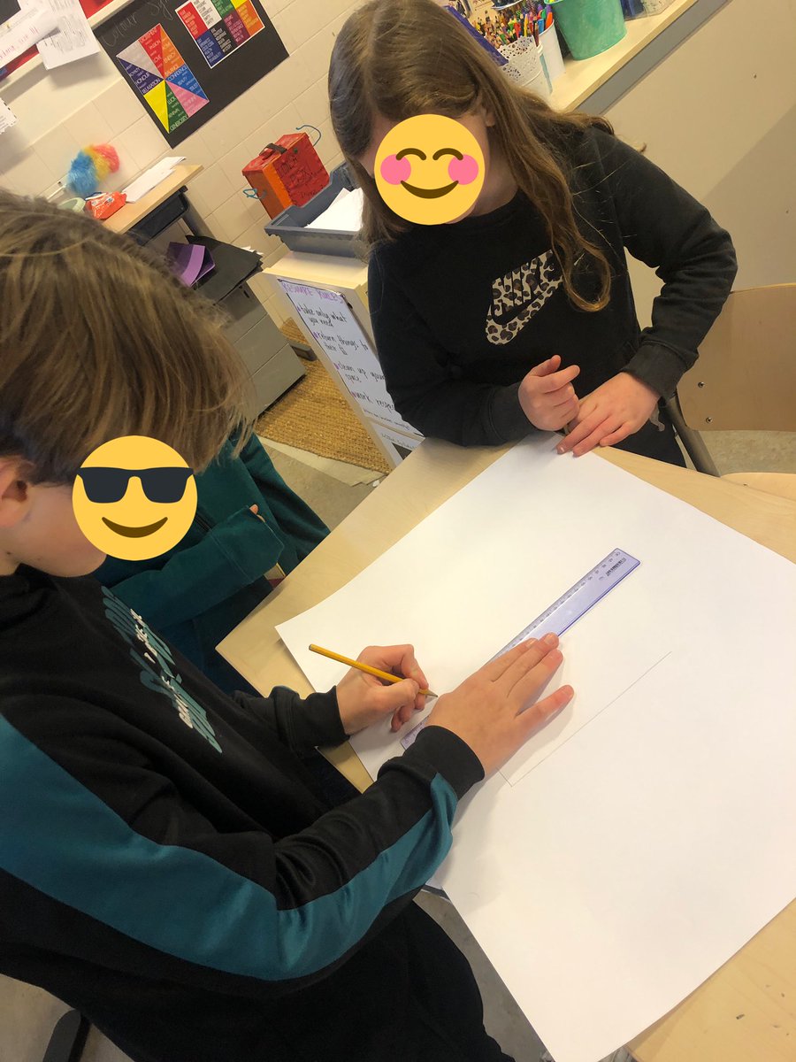 kpackteacher's tweet image. ‘It’s 66 m2!’ 
‘You sure about that?’
‘Yep! Here’s my working!’
‘Ok let’s go test that.’
It only took mapping 1 m2 in the real context for the penny to drop. 
‘OMG our conversion is off by a decimal place!’ 
#inquirymath #pbl #pypmath #ibpyp #mathinvestigation @STIPHilversum