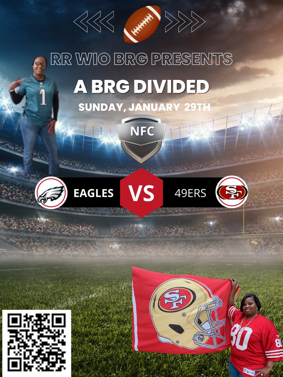 DrBrandit's tweet photo. RR BRG will be divided this Sunday. Who you with! Scan the QR code and vote. @divine2wincom @CarolBTome @RedRiverUPSers @UPSers @LouRivieccio @HasletTwilight @HasletNight @day_haslet @Ricups @L_Crawford_ https://t.co/WFVrZvk4iD